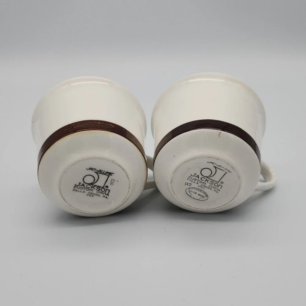 Jackson Custom China Restaurant Ware Jac-allme Coffee Cups Union Made